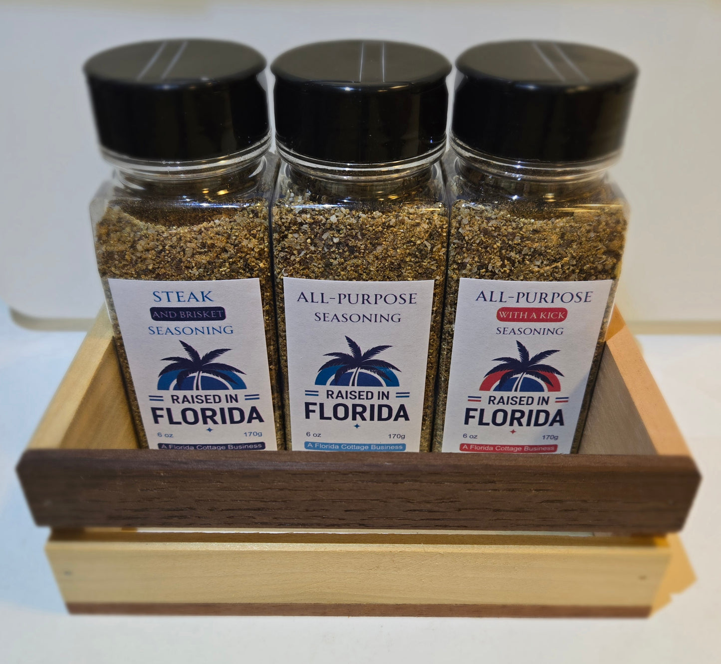 7) RAISED-IN-FLORIDA ~ SEASONING SAMPLER (18 OZ)