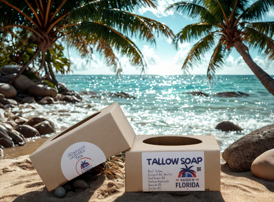 Handcrafted Tallow Soap | Cedarwood, Lavender, & Basil Scent — Free Shipping
