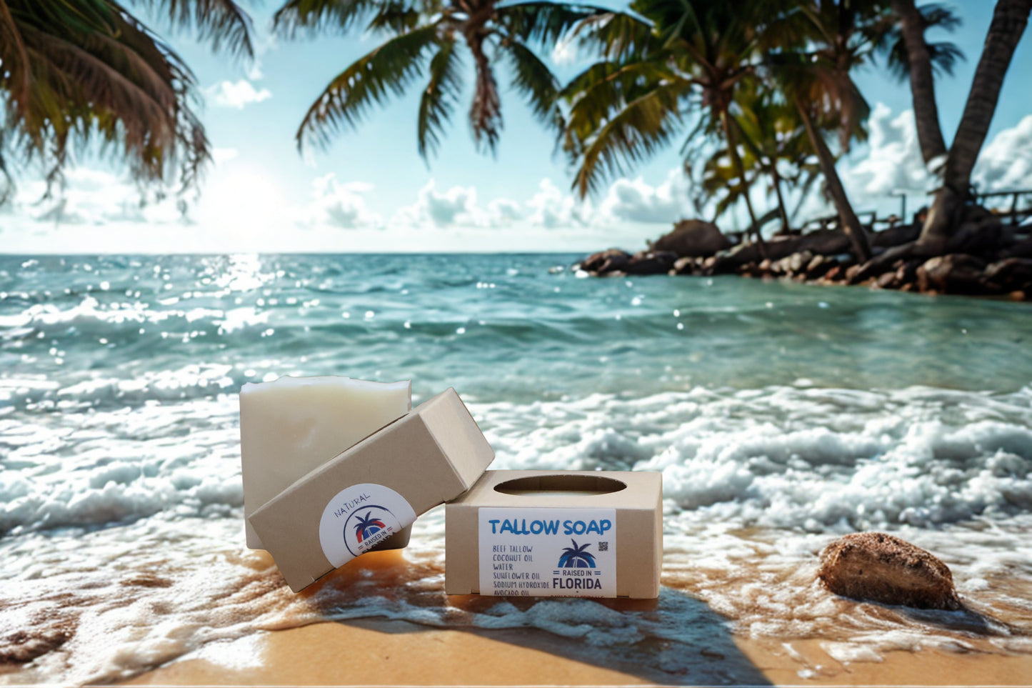 Handcrafted Tallow Soap | Natural Scent — Free Shipping