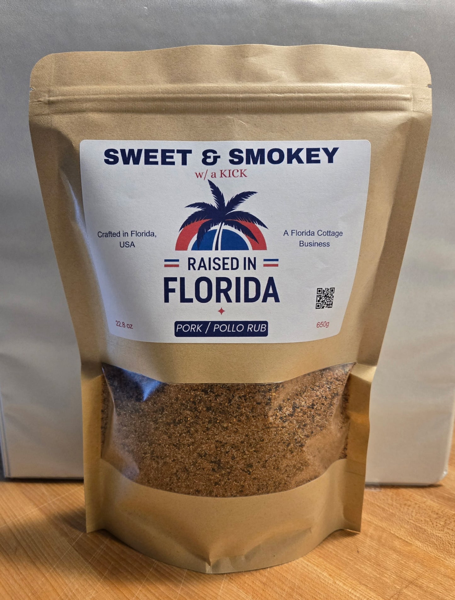 9) SWEET & SMOKEY w/ a KICK PORK/POLLO RUB