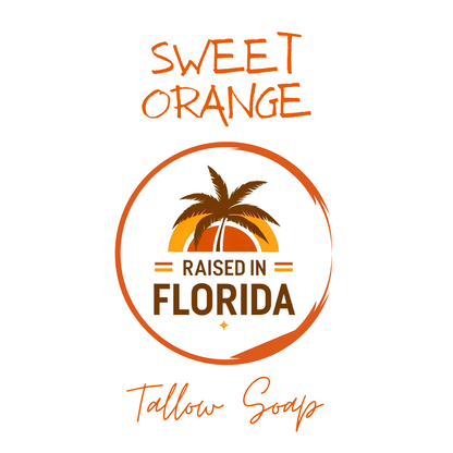 Handcrafted Tallow Soap | Sweet Orange Scent — Free Shipping