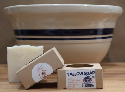 HAND-CRAFTED TALLOW SOAP ~ SWEET ORANGE