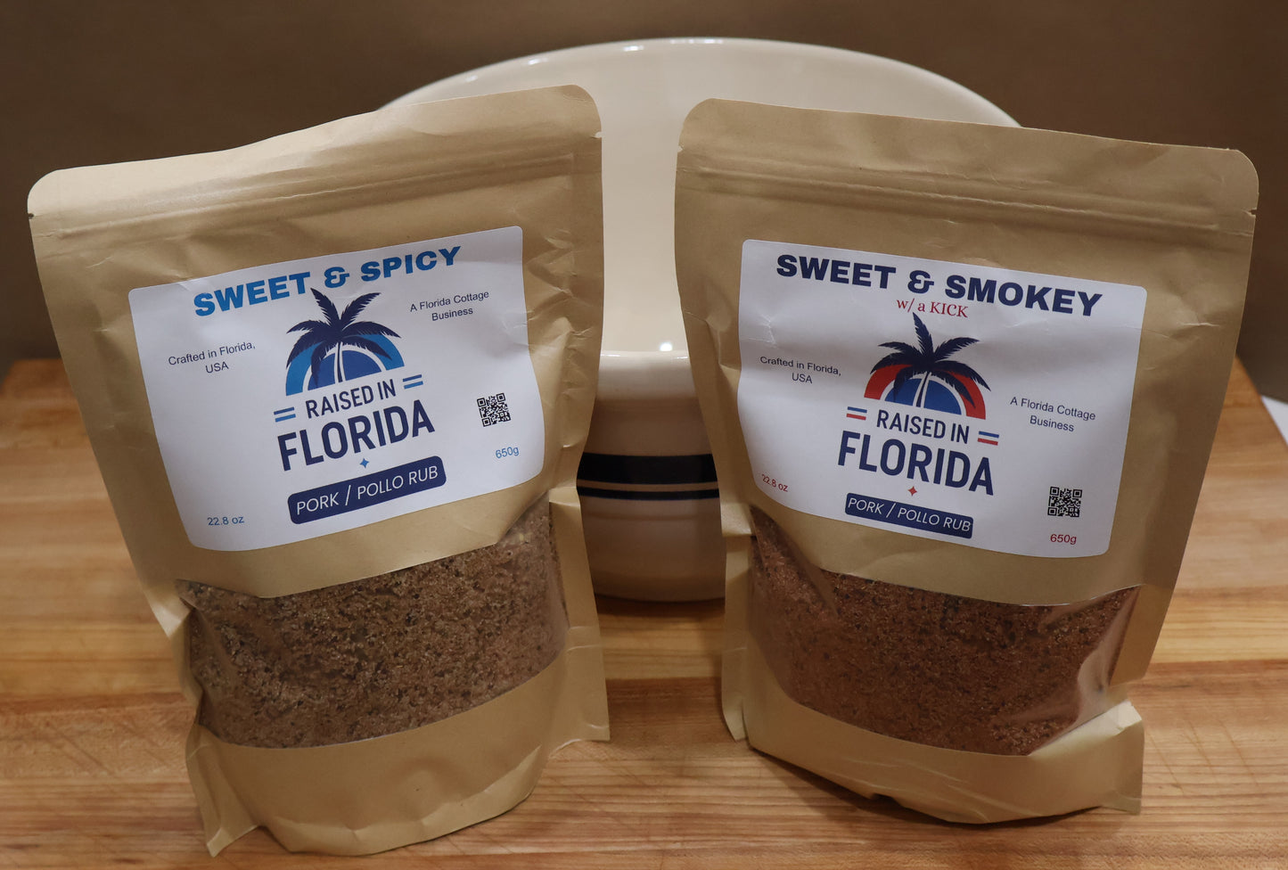 SWEET & SMOKEY w/ a KICK PORK/POLLO RUB