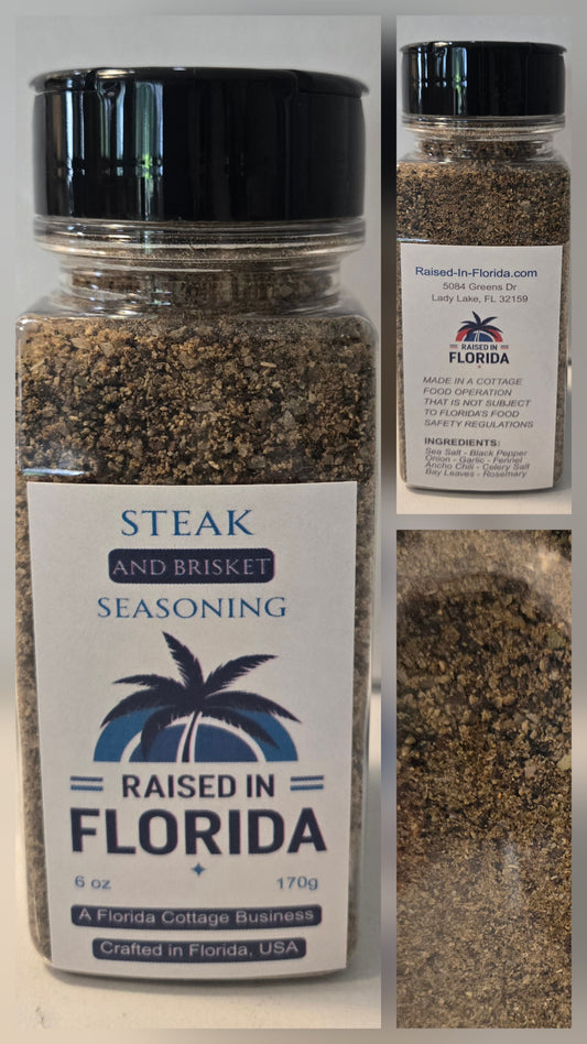 4) STEAK & BRISKET SEASONING (6 OZ)