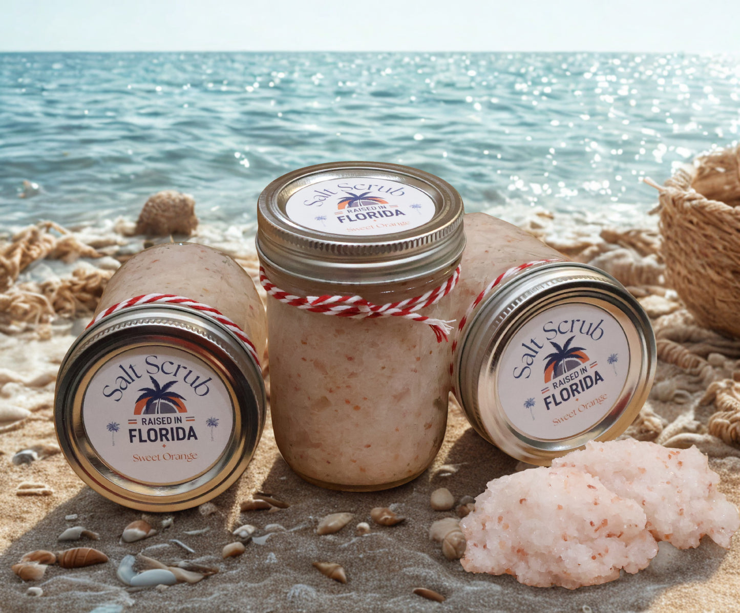 Handcrafted Salt Scrub | Sweet Orange — Free Shipping